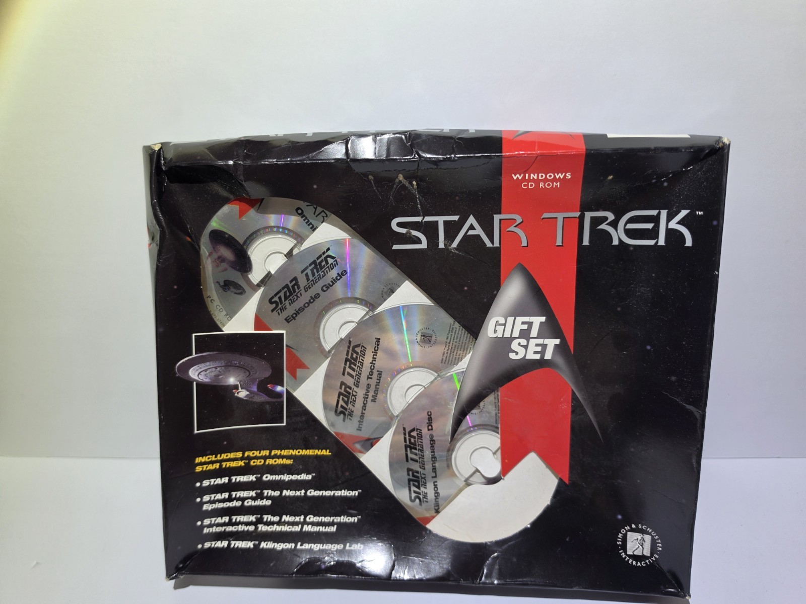STAR TREK  4 PHENOMENTAL CD-ROM GIFT SET / OMNIPDEIA / NEXT GENERATION & MORE 