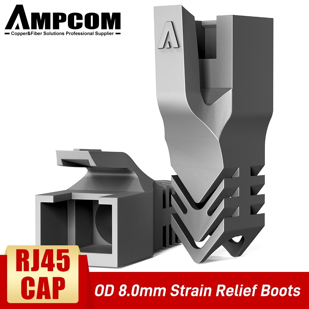 50x AMPCOM RJ45 Strain Relief Boots CAT5e CAT6 CAT6A CAT7 CAT8 6.5-8.0mm