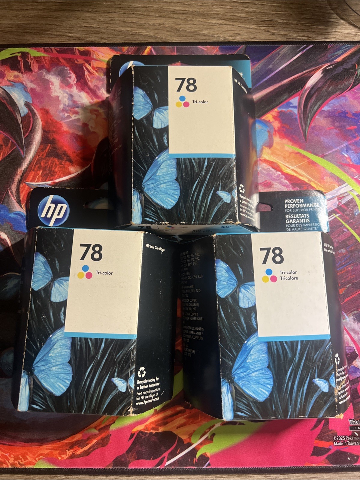 Genuine HP 78 Tri Color Ink Cartridges Set Of 3 Expired  NEW SEALED