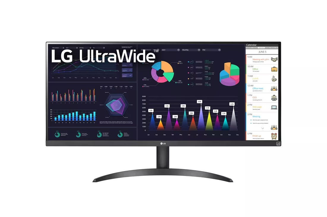 LG 34WQ500-B 34 inch Ultra wide 100hz Widescreen LCD Monitor with FreeSync