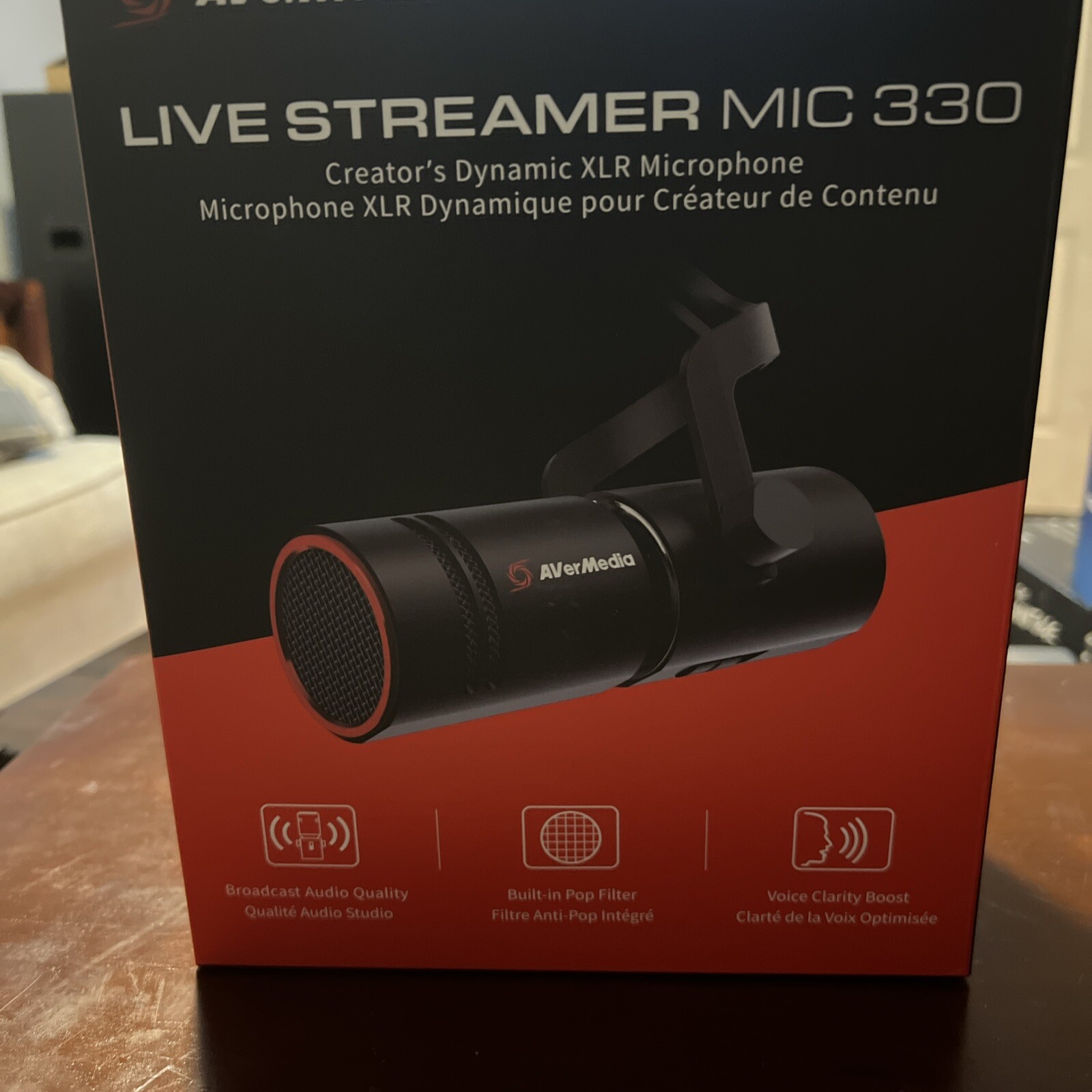 AVerMedia AM330 Live Streamer MIC 330 - Cardioid Dynamic XLR Microphone