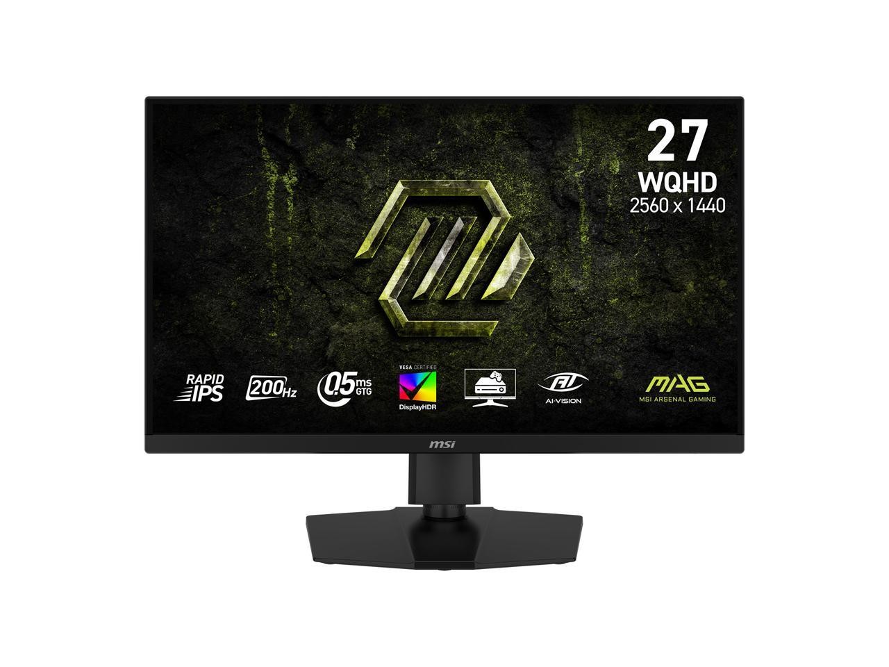 MSI MAG 274QPF E20 27" WQHD Rapid IPS Gaming Monitor 2560x1440 200Hz 0.5ms HDR40