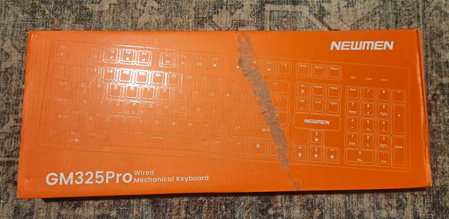 NEWMEN GM325Pro Wired Mechanical Keyboard Orange English QWERTY Standard