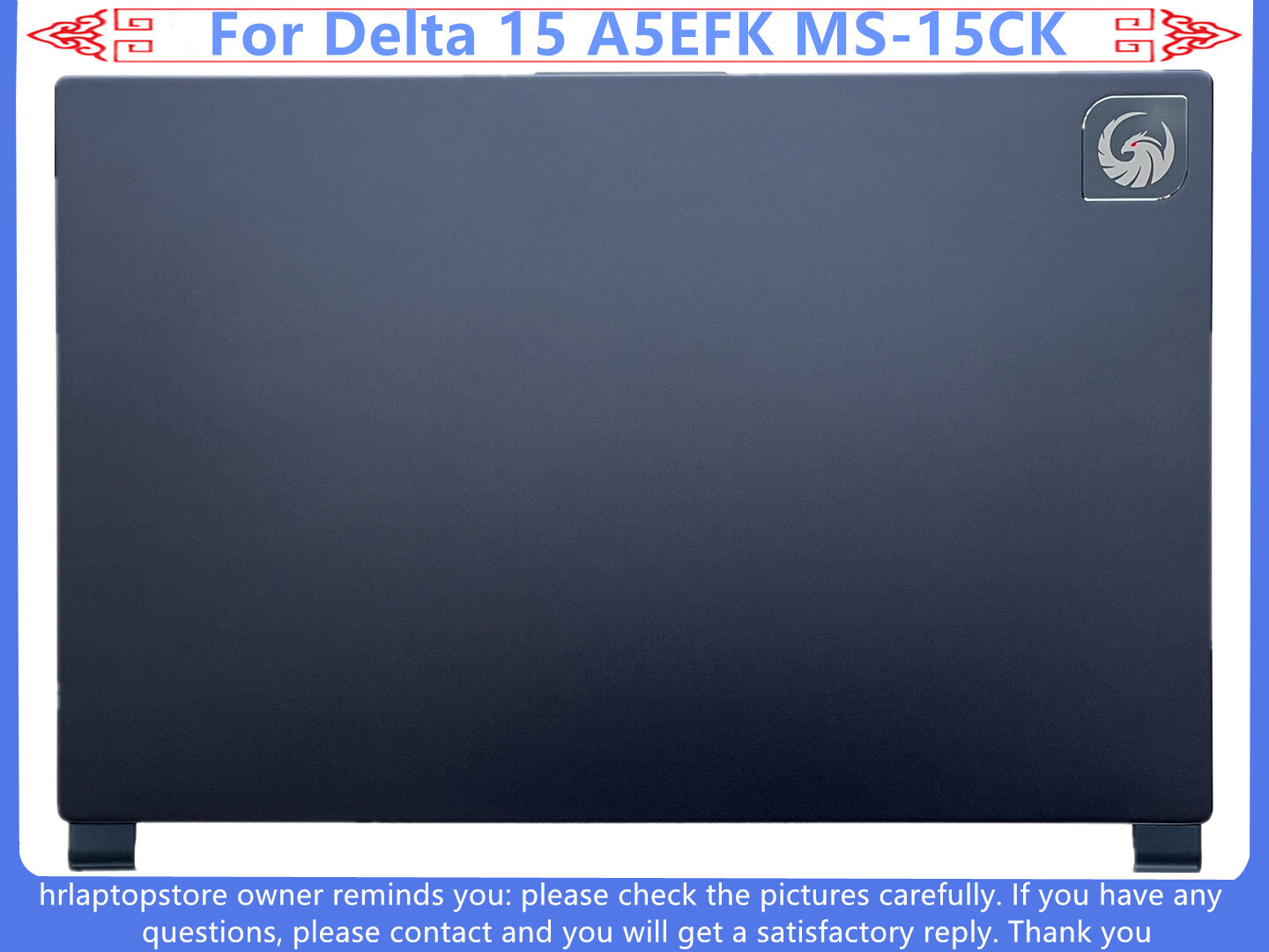 For MSI Delta 15 A5EFK MS-15CK LCD Cover/Bezel/Hinge/Palmrest with keyboard Lot