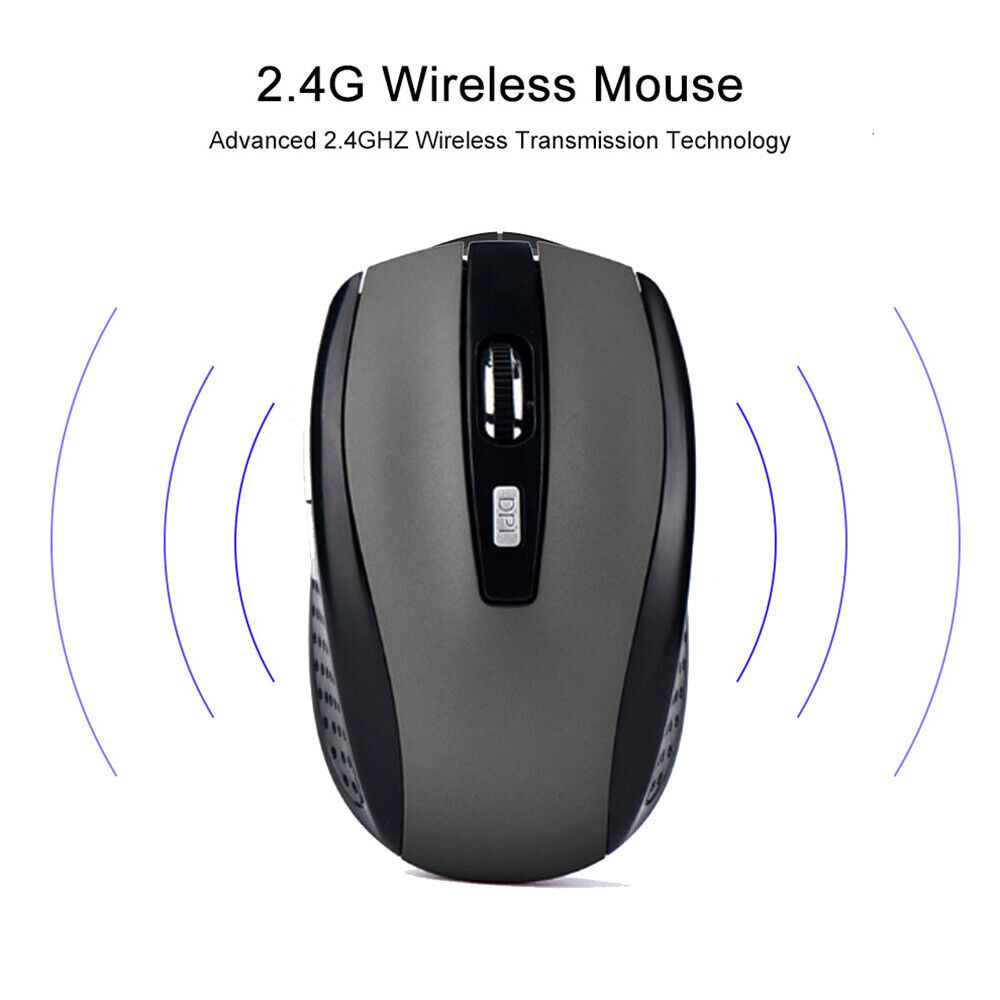 Wired/Wireless Optical Mouse Mice2.4GHz USB Receiver For Laptop Computer DPI Lot