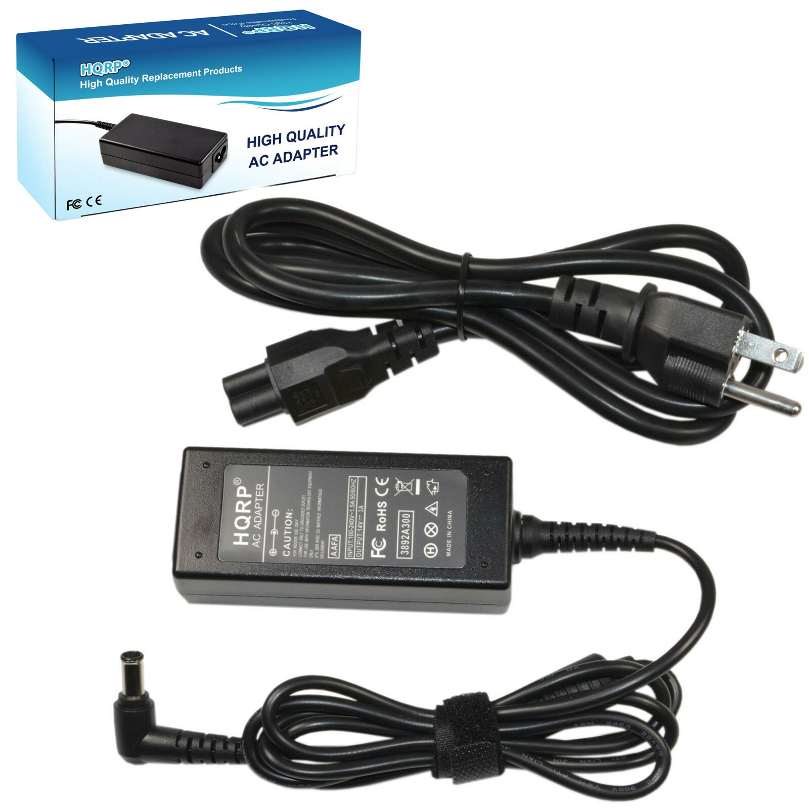 HQRP AC Power Adapter for Samsung SyncMaster S22A100N S22A300B S23A350H 170T