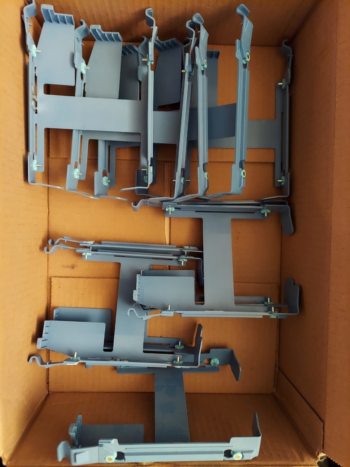 Bulk Lot Qty 10 Blue Plastic 3.5" HDD Disk Drive Mount Tray Caddy  XPS Optiplex