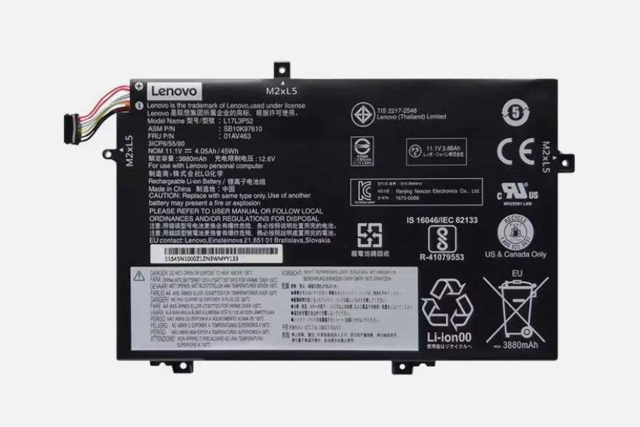 Original 45WH 01AV463 Battery For Lenovo ThinkPad SB10K97610 L17L3P52 L17M3P54