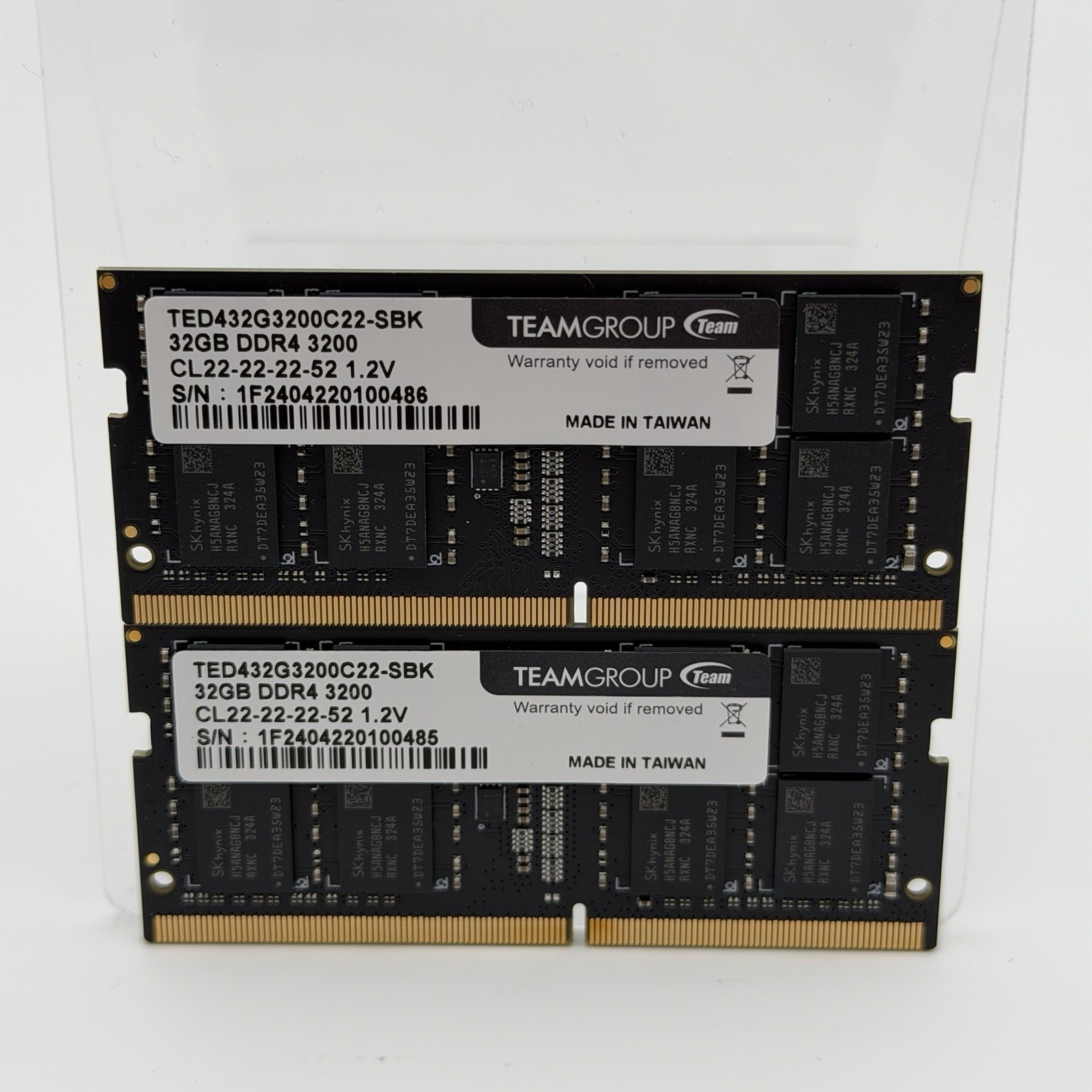 TEAMGROUP DDR4 64GB (2 x 32GB) SODIMM 3200MHz TED432G3200C22-SBK