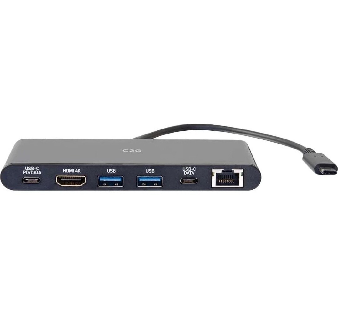 C2G 28845 USB-C Docking Station with 4K UHD HDMI, Ethernet, USB, Power Delivery