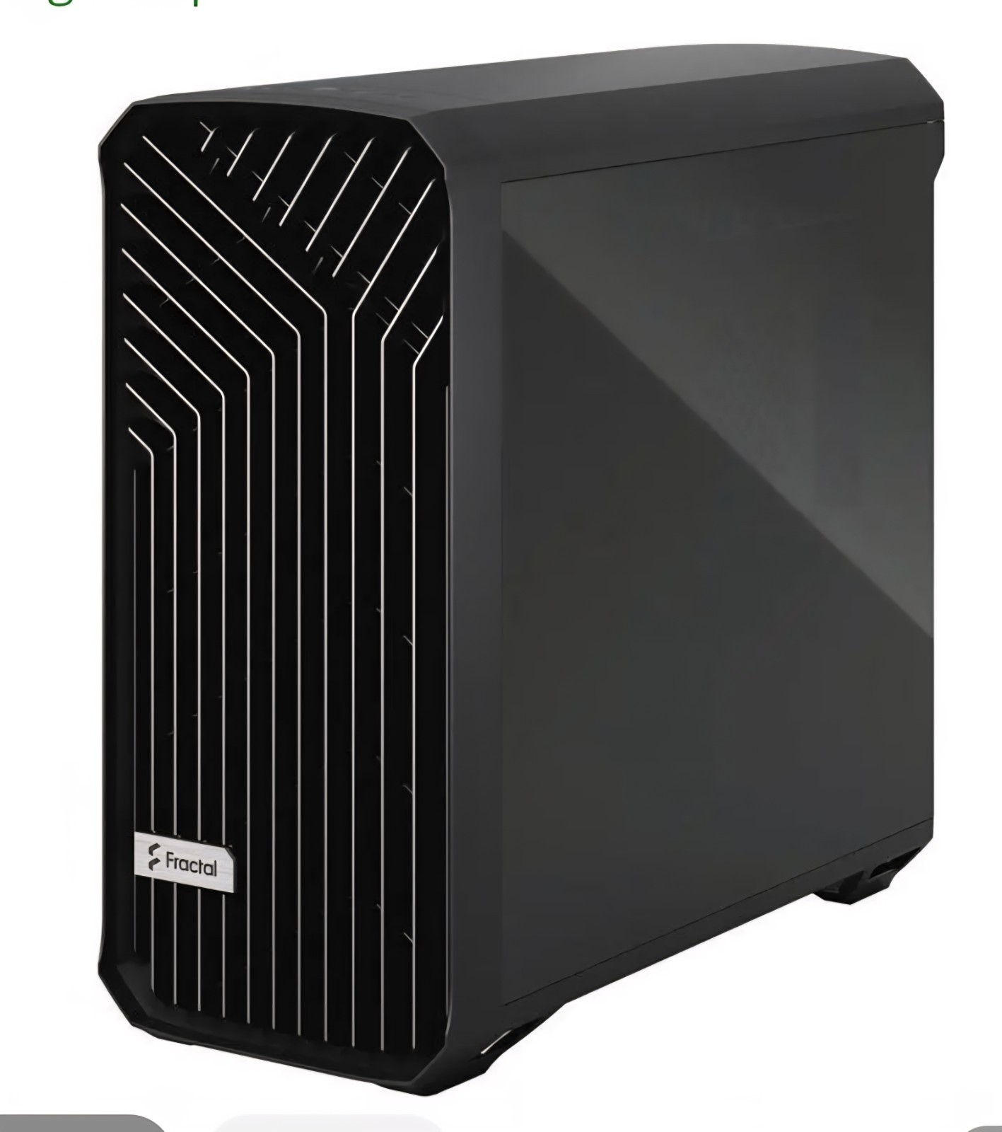 Fractal Design Torrent E-ATX Mid Tower Case - Black TG Dark
