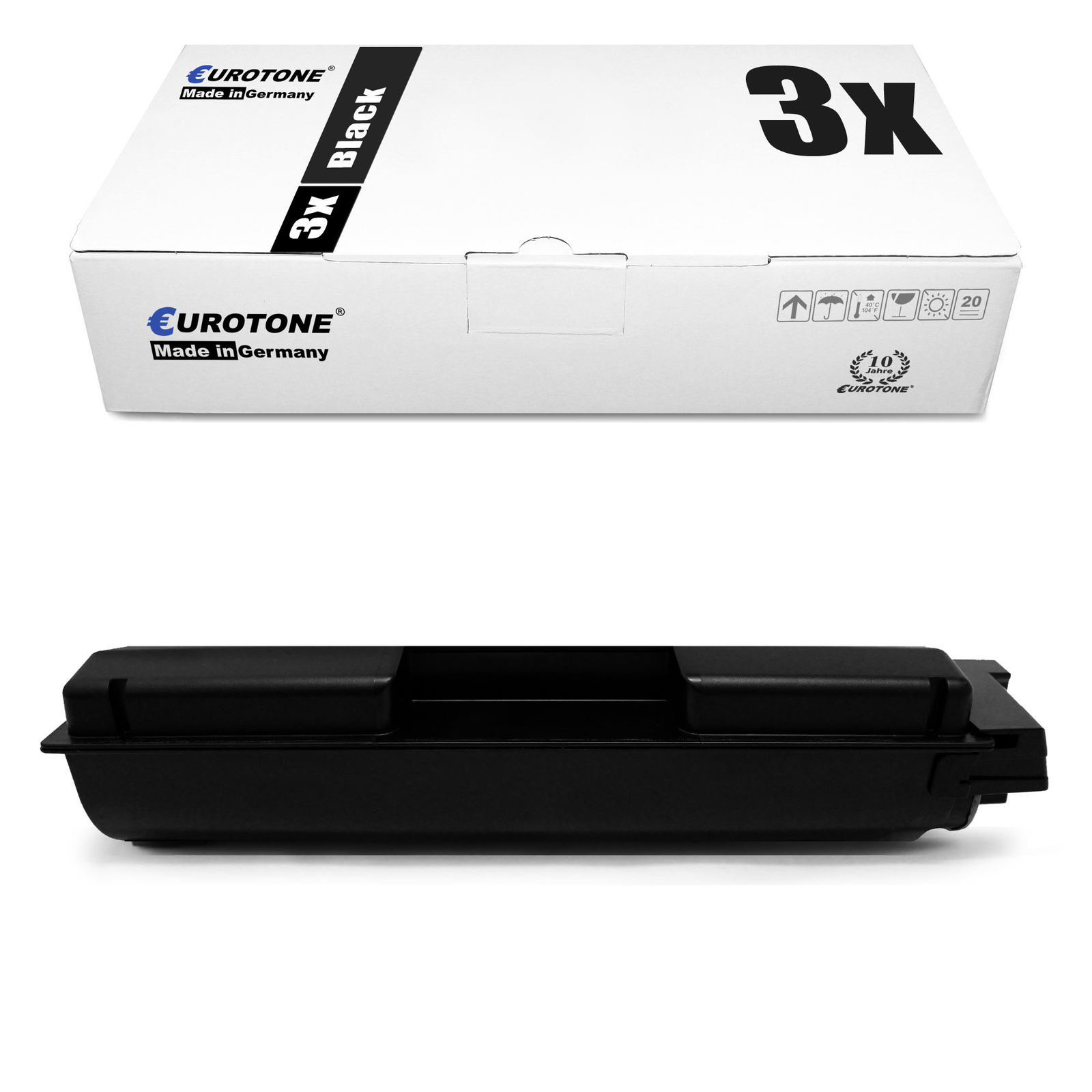 3x Eco Eurotone Toner for Black 1T02TX0UT0/PK5019K Utax P-C 4072 DN