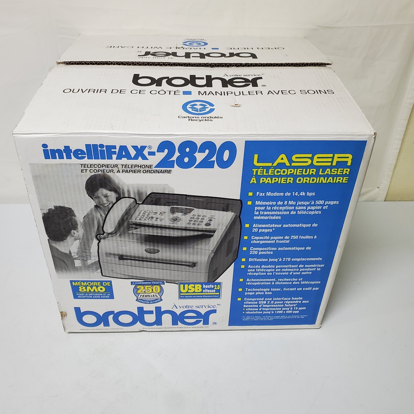 Brother Intellifax 2820 Printer Fax Machine NEW - SEE INFO Only Missing Toner