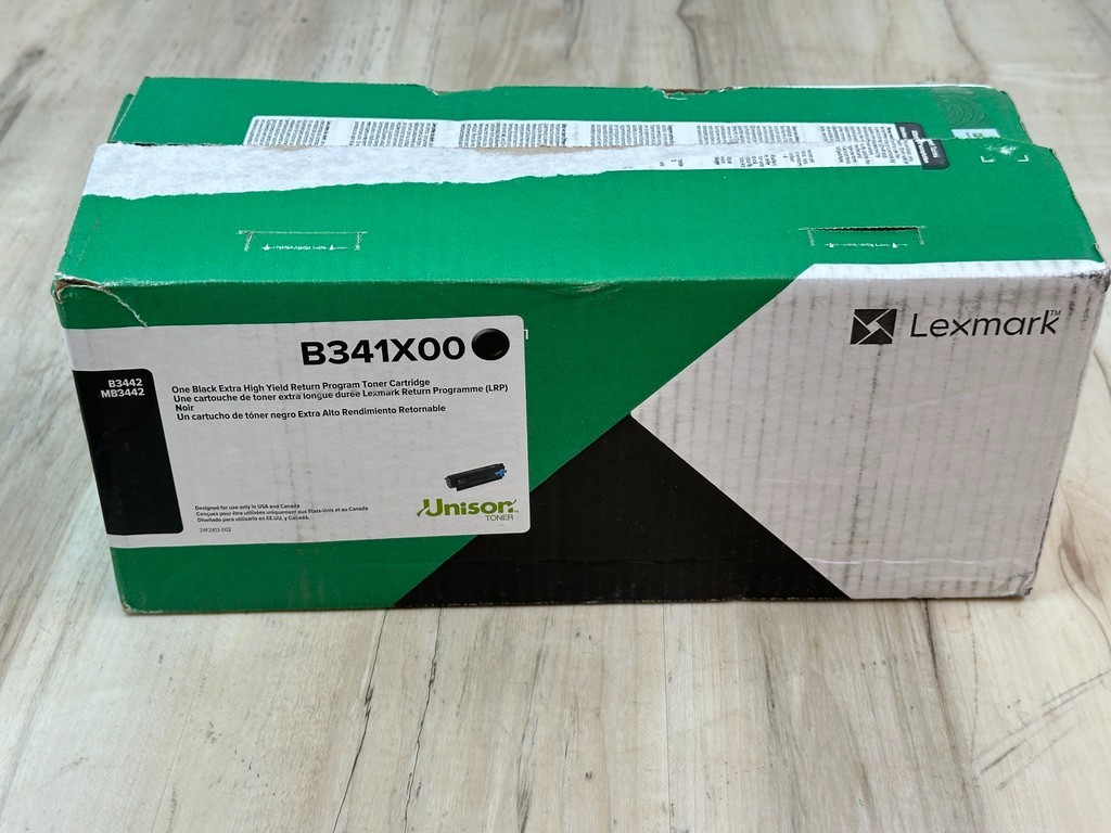 Lexmark B341X00 Black Extra High Yield Toner Cartridge, Genuine original