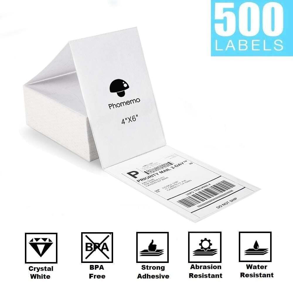 Phomemo USB Thermal Label Printer 4x6 Shipping Label Makers for USPS FedEx Lot