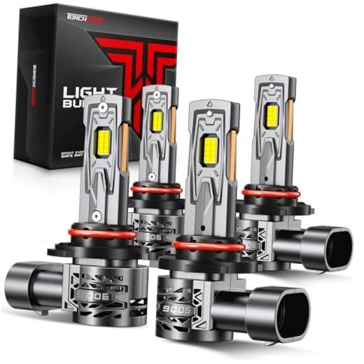 2026 10X Super Brighter 9005/HB3 9006/HB4 Bulbs Combo, T5A 9005+9006