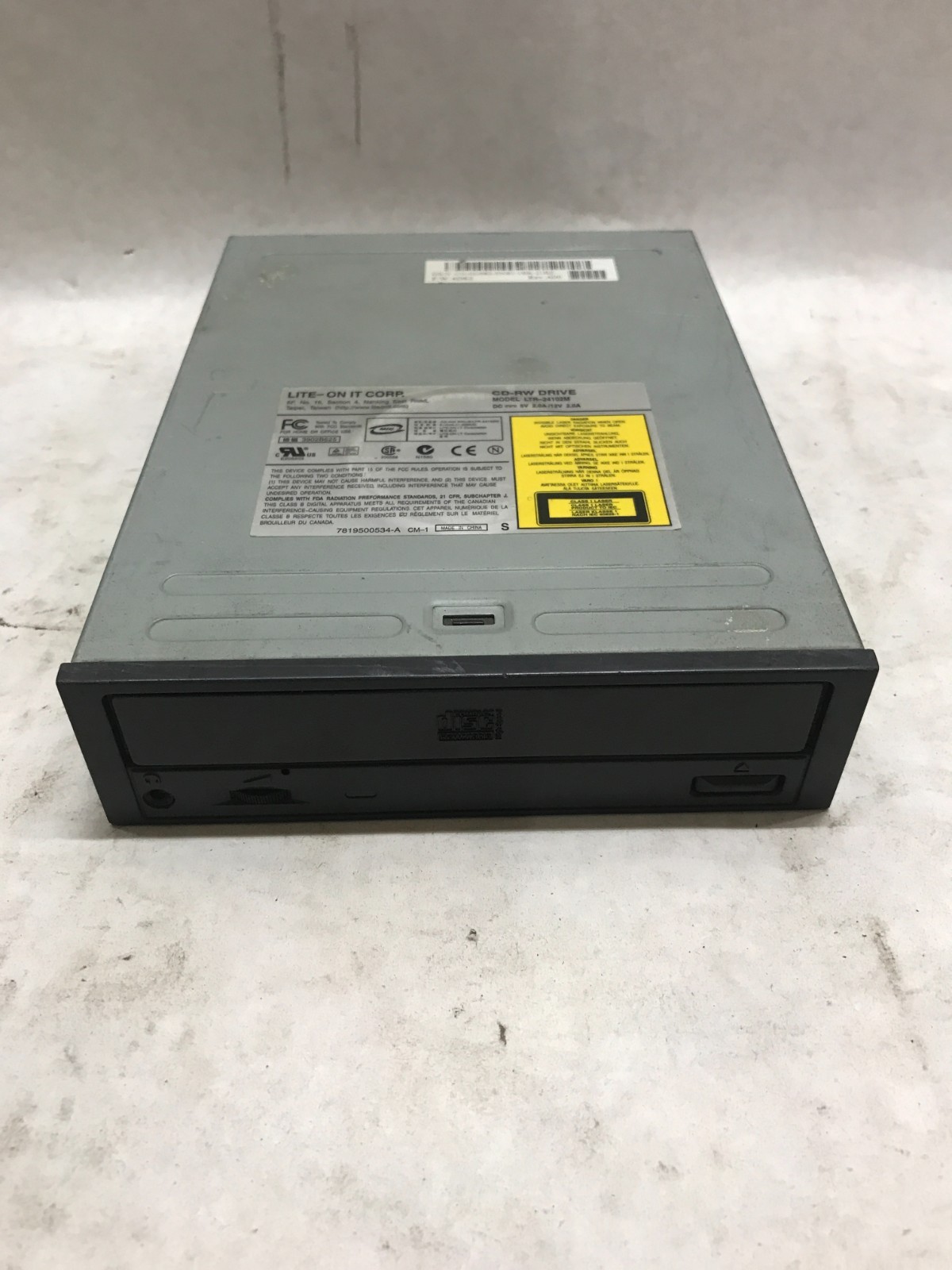 Lite-On LTR-24102M CD-RW Desktop Drive 07N956 7N956 - Black Bezel IDE Tested -DW