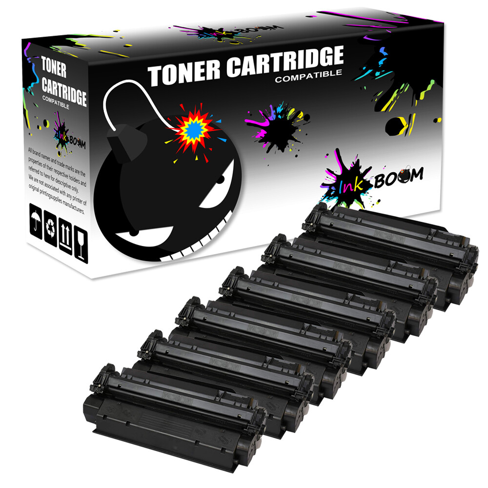 6 Black Toner Cartridge replace for HP C7115A 15A LaserJet MFP 1200N 1220SE 3300