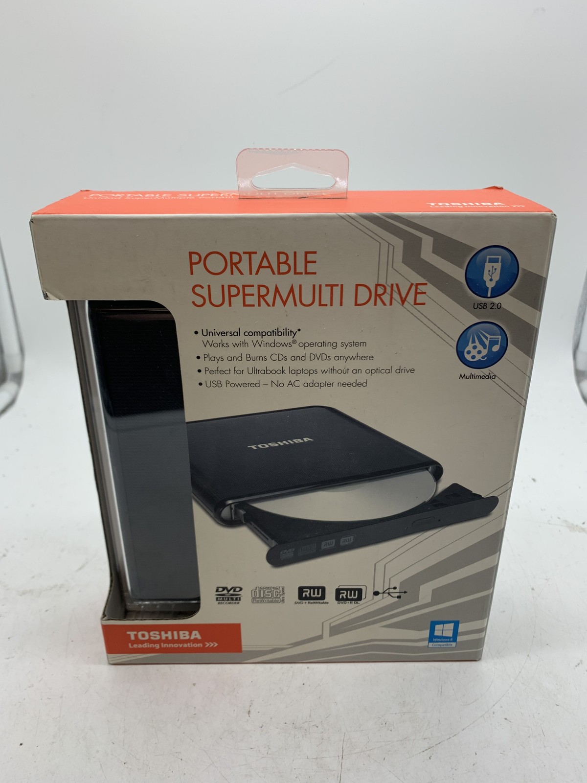 NEW SEALED Toshiba PA3834U-1DV2 (Gen 2) USB Portable Supermulti Drive ~ FREE S/H