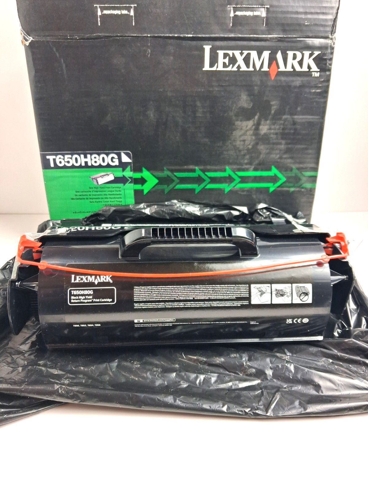 Lexmark T650H80G High Yield Black Toner Cartridge Genuine OEM Original