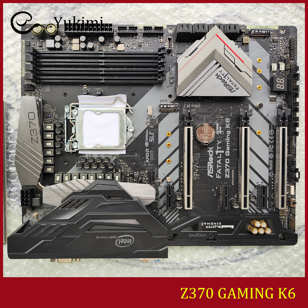FOR ASROCK Z370 GAMING K6 DDR4 64GB LGA1151 D-Sub DVI-D HDMI Motherboard Test OK