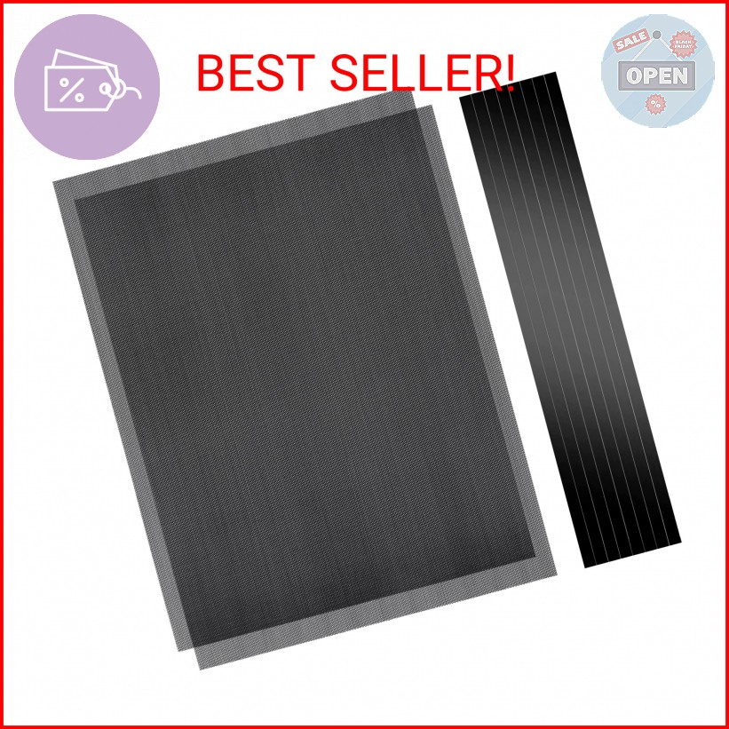 Cut-to-Fit Magnetic PC Dust Filter Mesh, 400x300mm PVC DIY Cover, 2 Pack