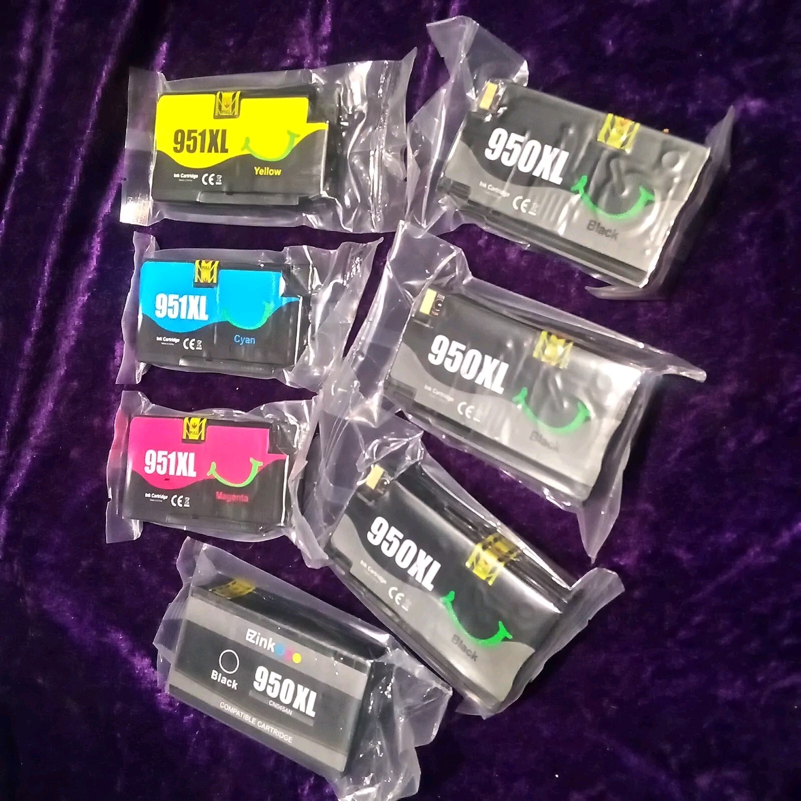 7 Pc  GENUINE 950XL Black  951XL Color Ink OFFICEJET PRO 8630 Cartriges Sealed