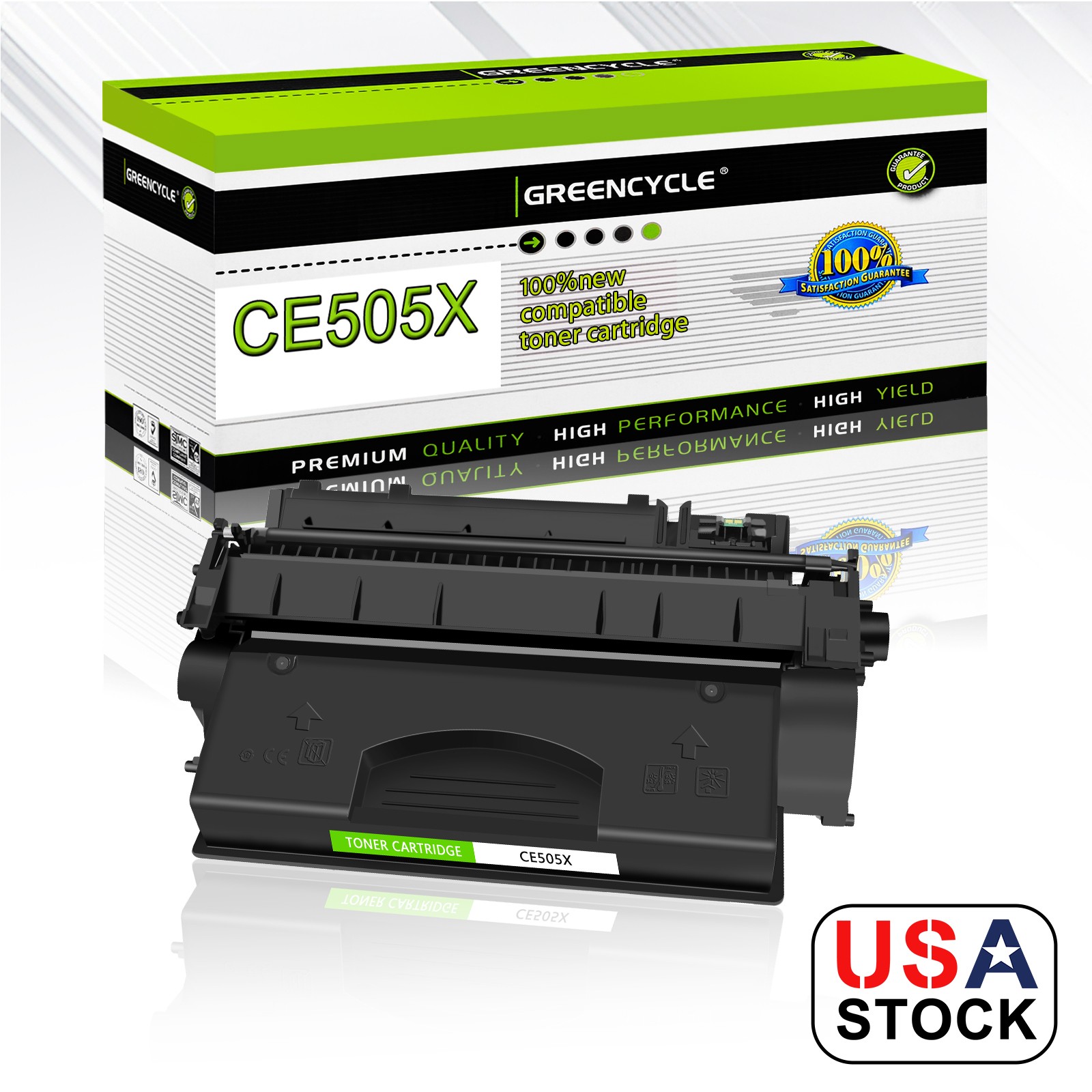 1x Black CE505X 05X Laser Toner Cartridge for HP Laserjet  P2055d P2055dn P2055X