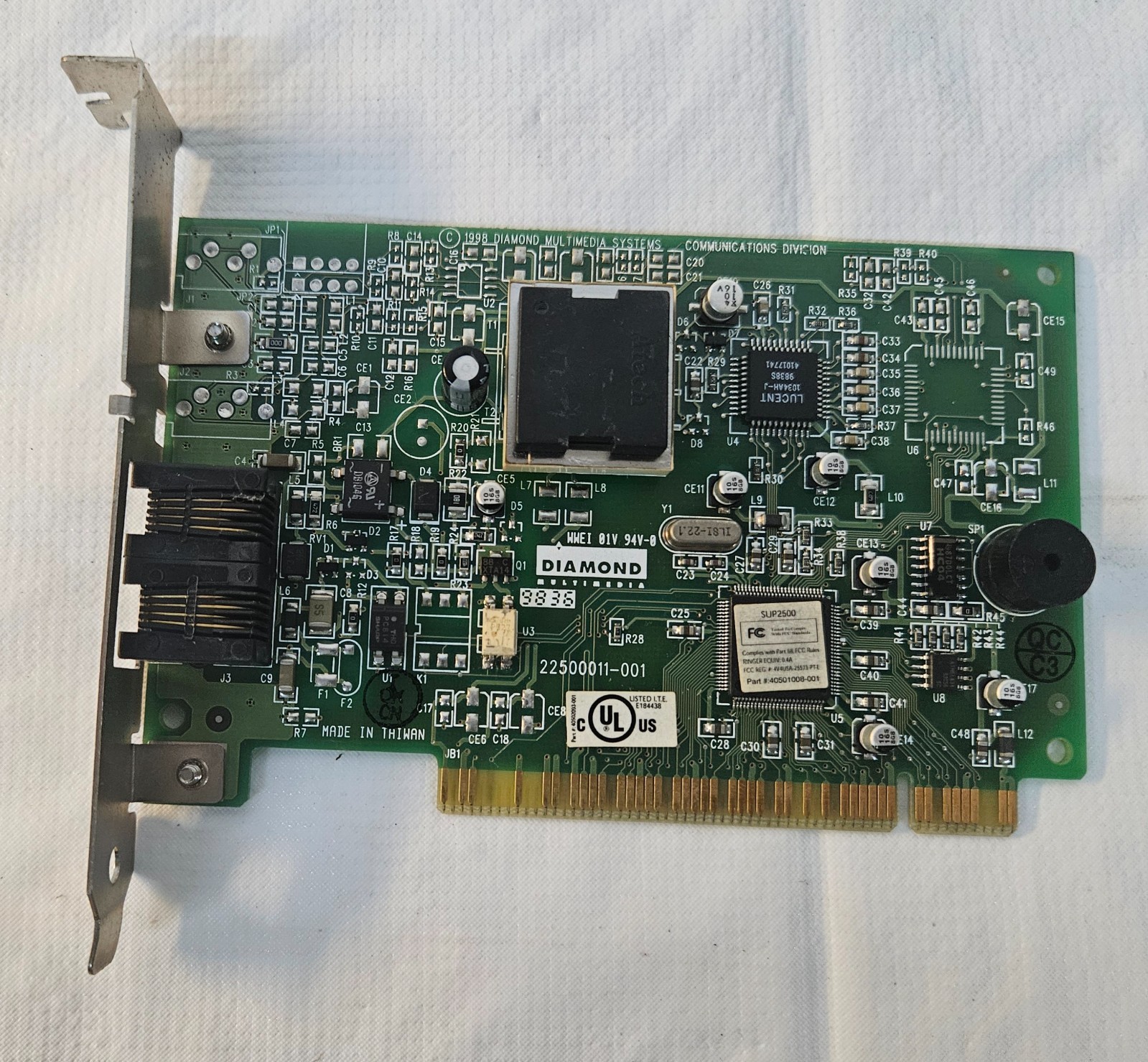 Diamond Multimedia 2 Port 56k Modem Card UNTESTED