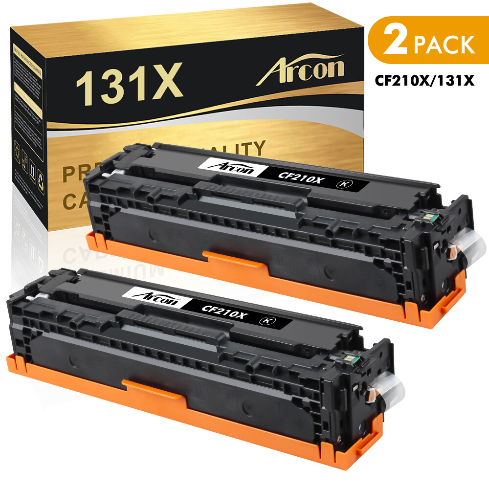 2 PK CF210A 131A Black Toner Cartridges For HP Color Laserjet Pro 200 MFP M276nw