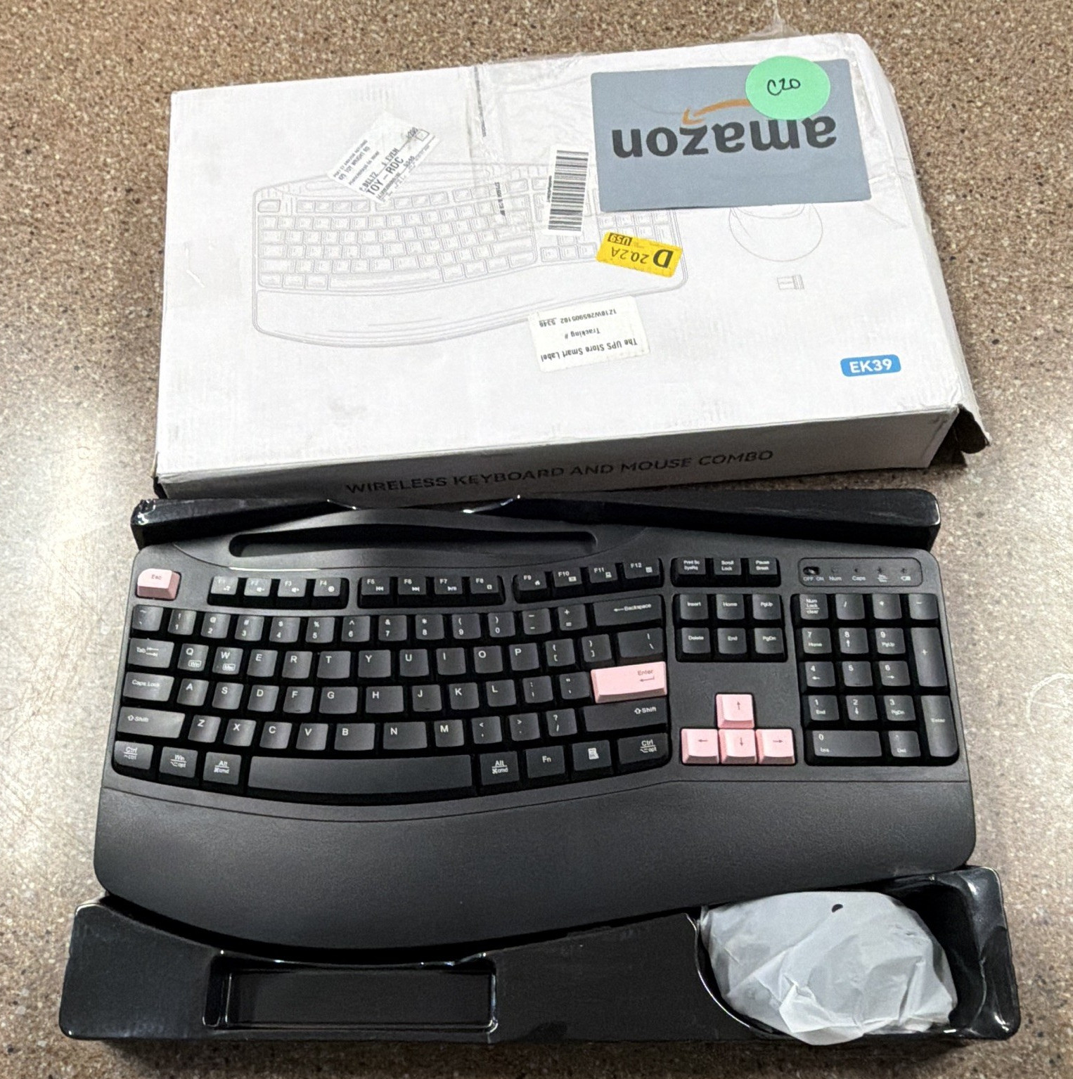 Brand New Wireless Keyboard & Mouse Combo – Ergonomic Full-Size 2.4GHz USB