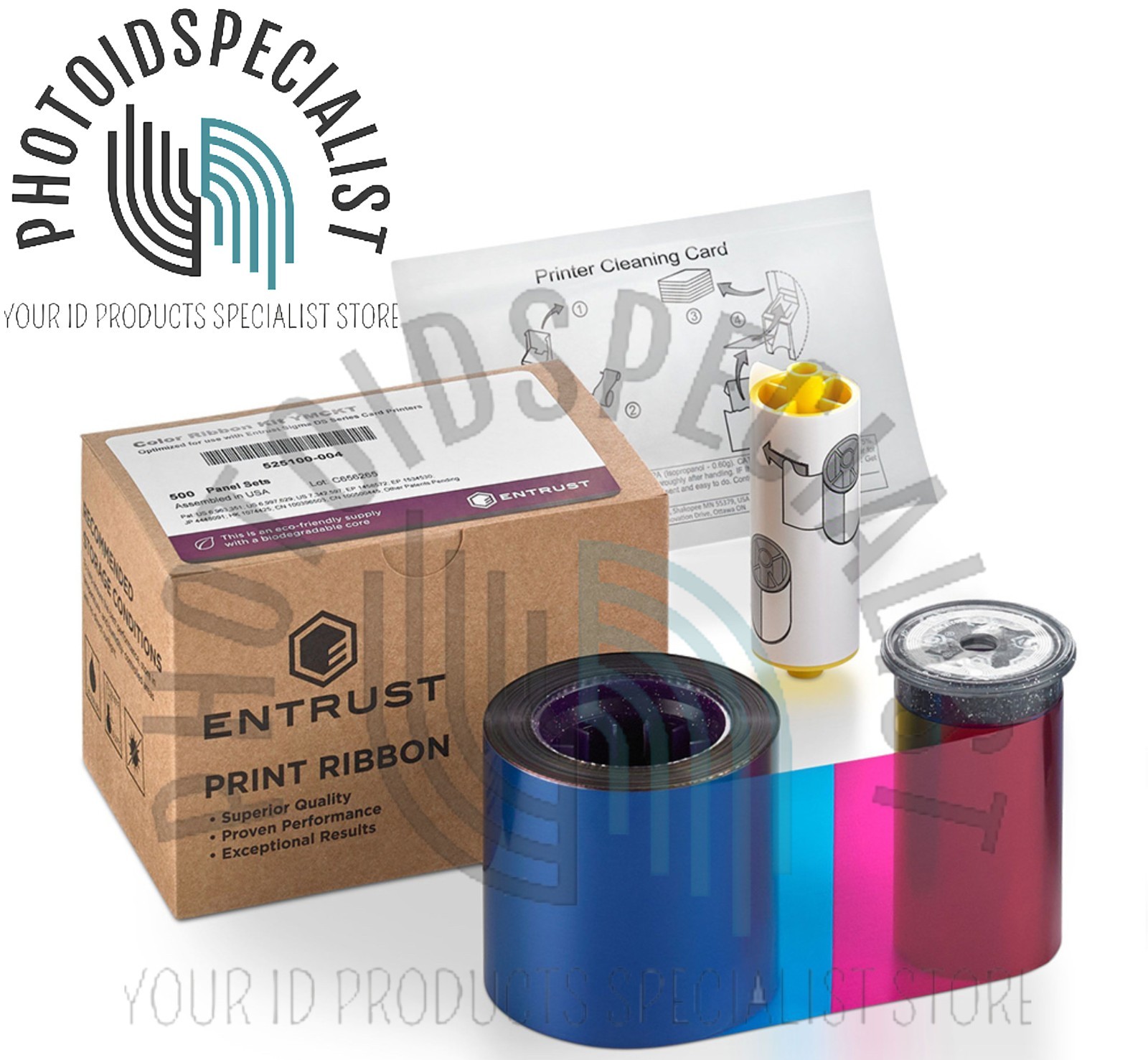 Entrust (Datacard) Full-Color Ribbon YMCKT-KT 525100-005-S100 -  350 prints