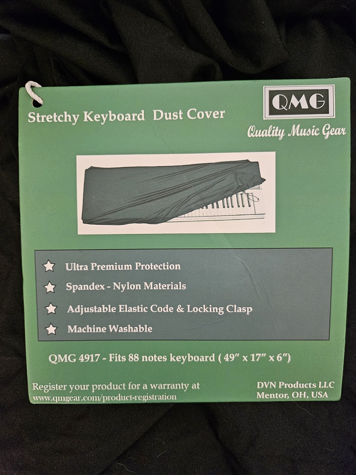 QMG Stretchable Keyboard Dust Cover for 88 Key-keyboard: Best for all Digital...