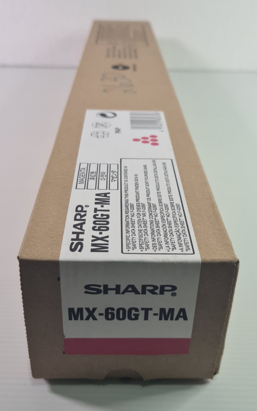 GENUINE Sharp MX-60GT-MA MX60GTMA Magenta Toner MX-2630N MX-3050N MX-3070N