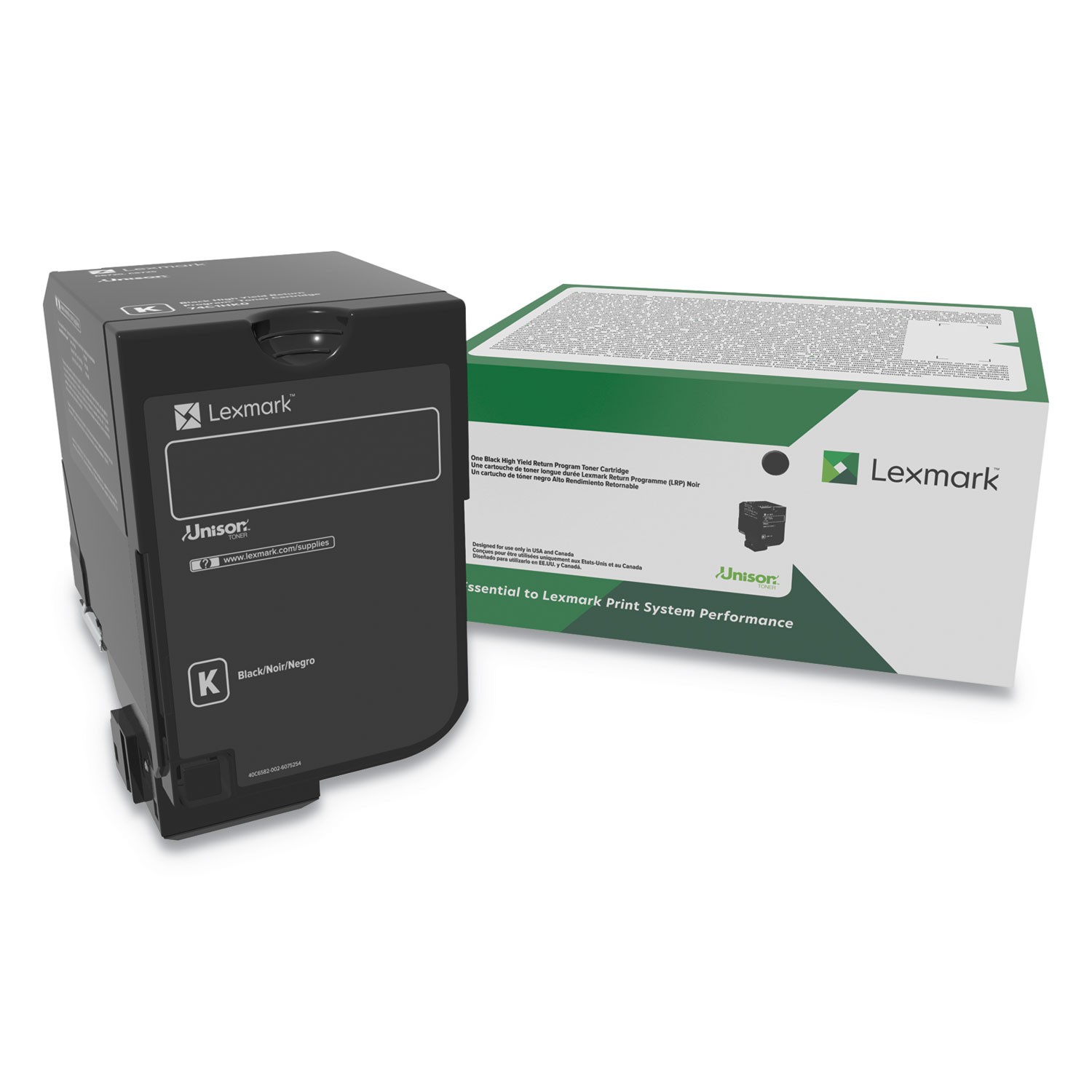 Lexmark 84C0HKG (CX725) Unison High-Yield Toner, 25000 Page-Yield, Black