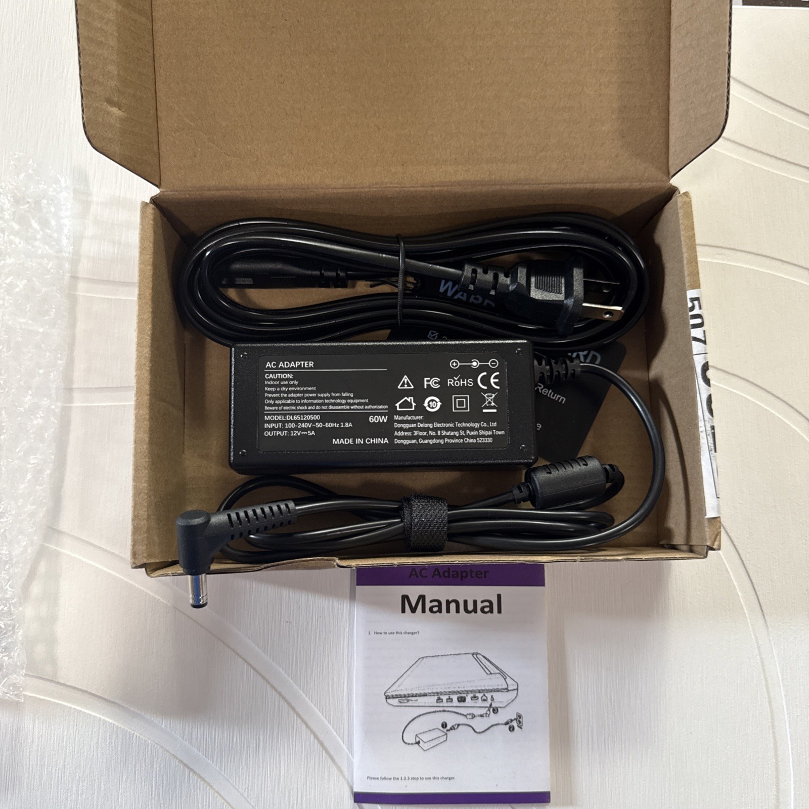 Genuine 60W HP AC DC Power Adapter Charger for 22CWA LED IPS Monitor OEM