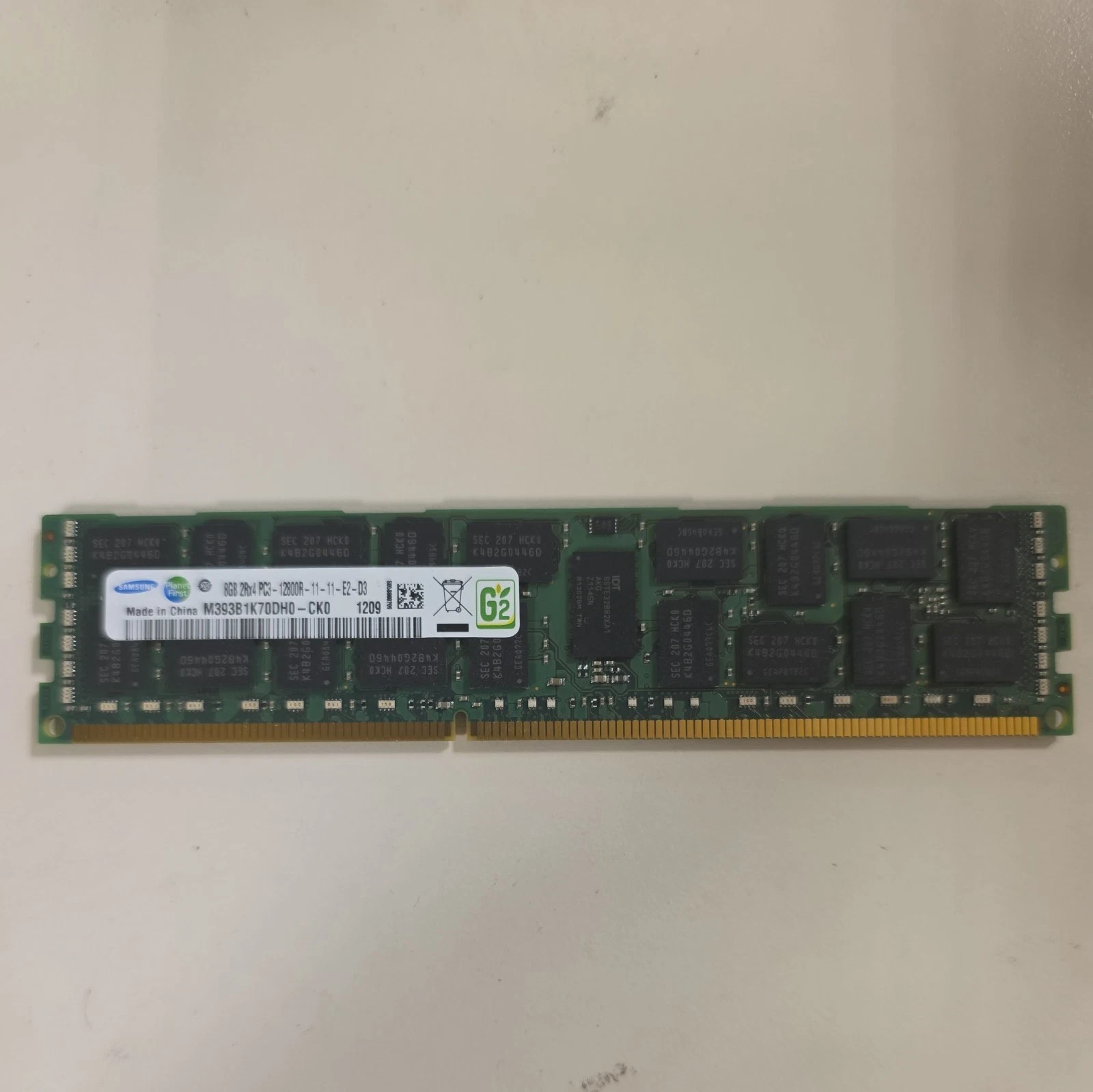 SAMSUNG 8GB 2Rx4 PC3L-9-11-E3-D3 M393B1K70DH0-YH9 QTY. 20