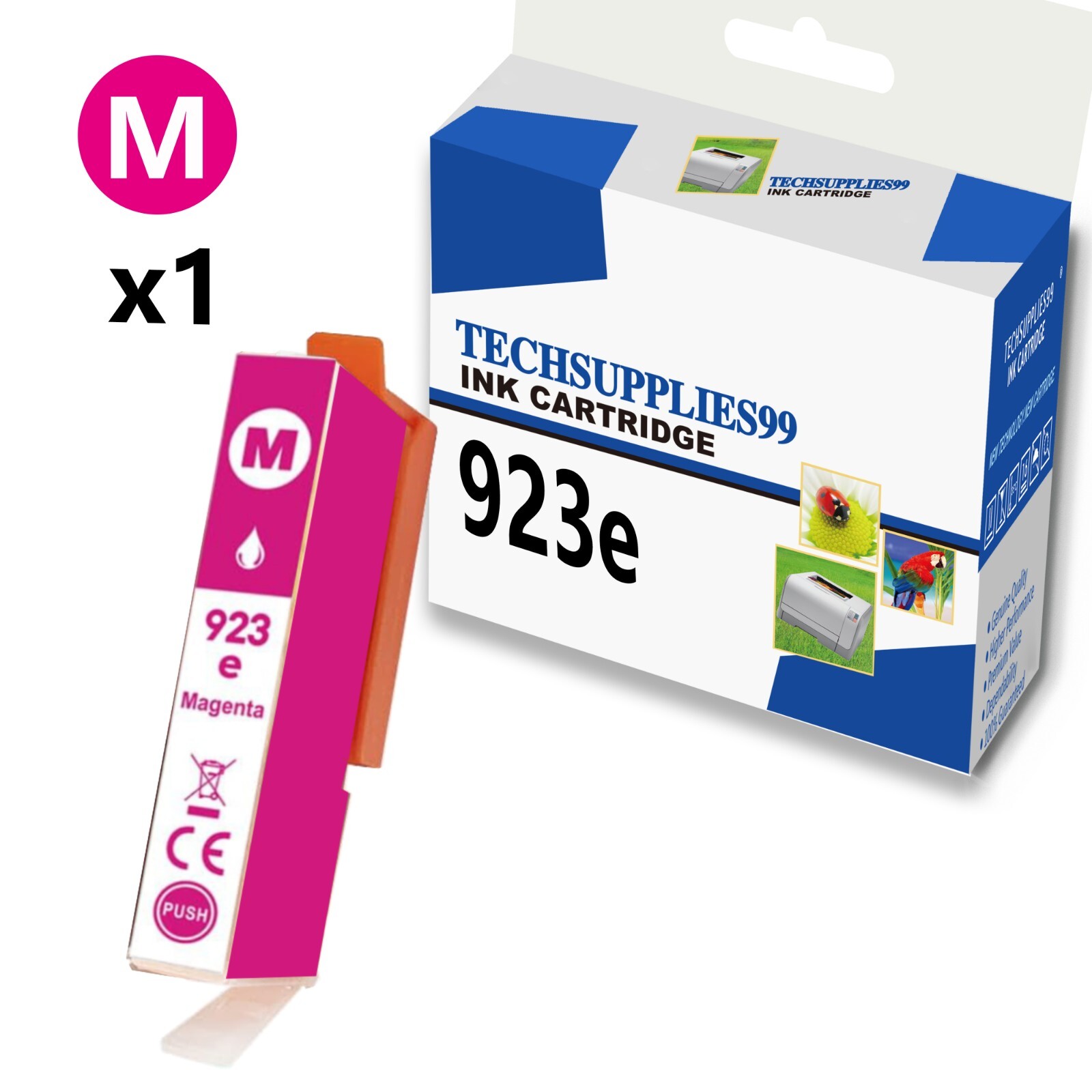 1PK Magenta HP 923e evomore Ink Cartridge 923 for Office Jet Pro 8130 8130e