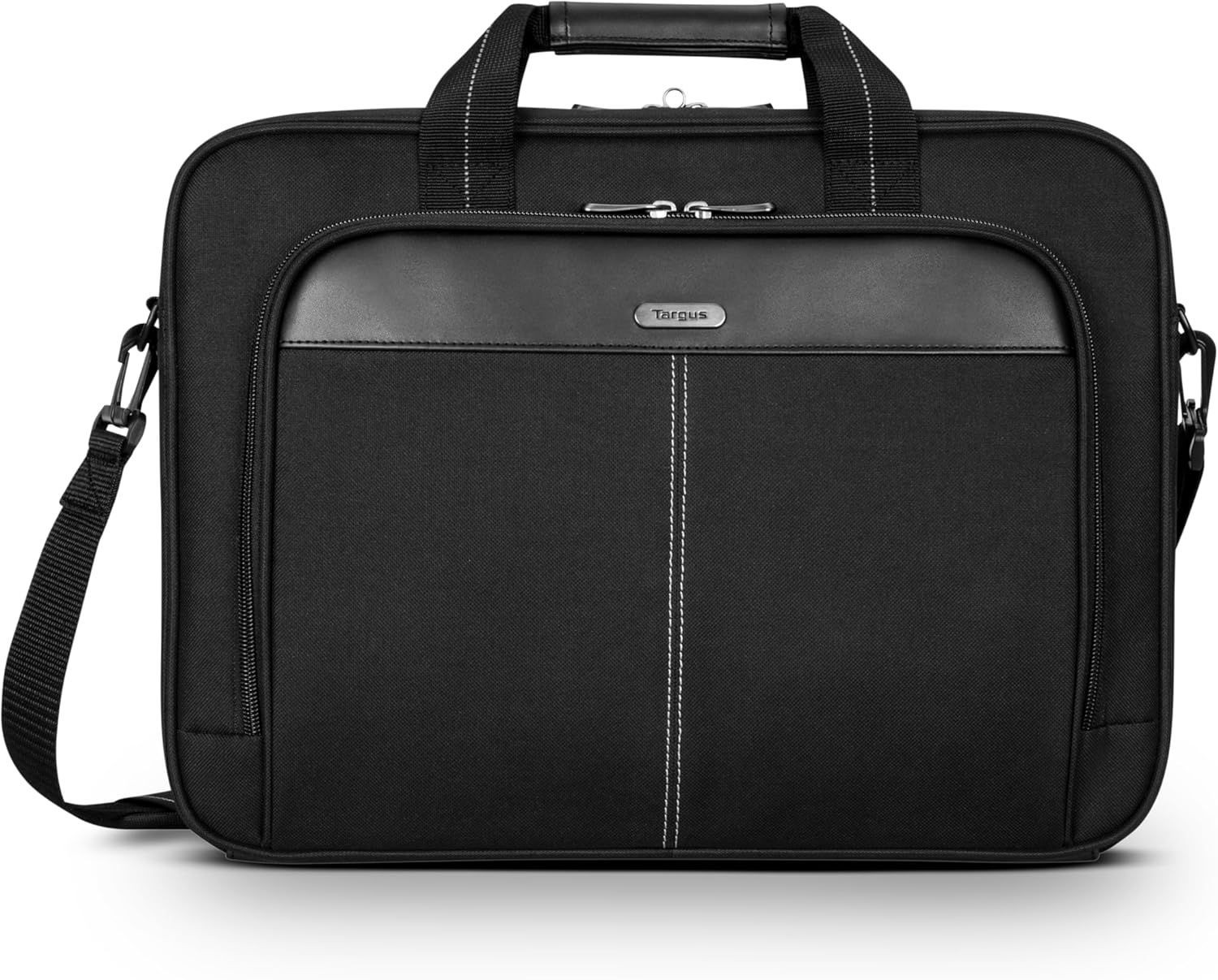 15-16 Inch Slim Lightweight Laptop Briefcase, Black - Messenger and Shoulder Bag