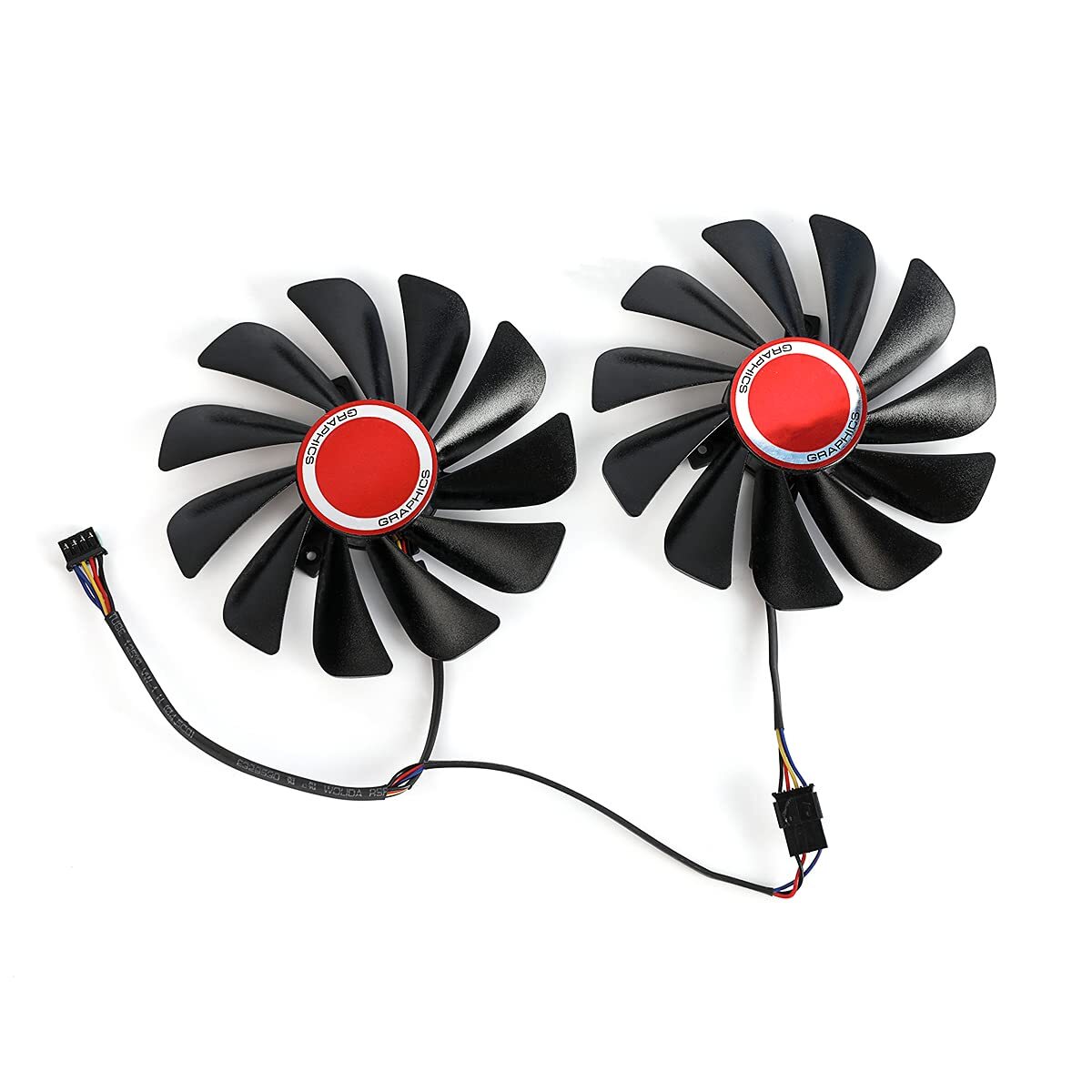 XFX 2PCS 95MM FDC10U12S9-C CF1010U12S Cooler Fan Replace for XFX AMD Radeon RXN2