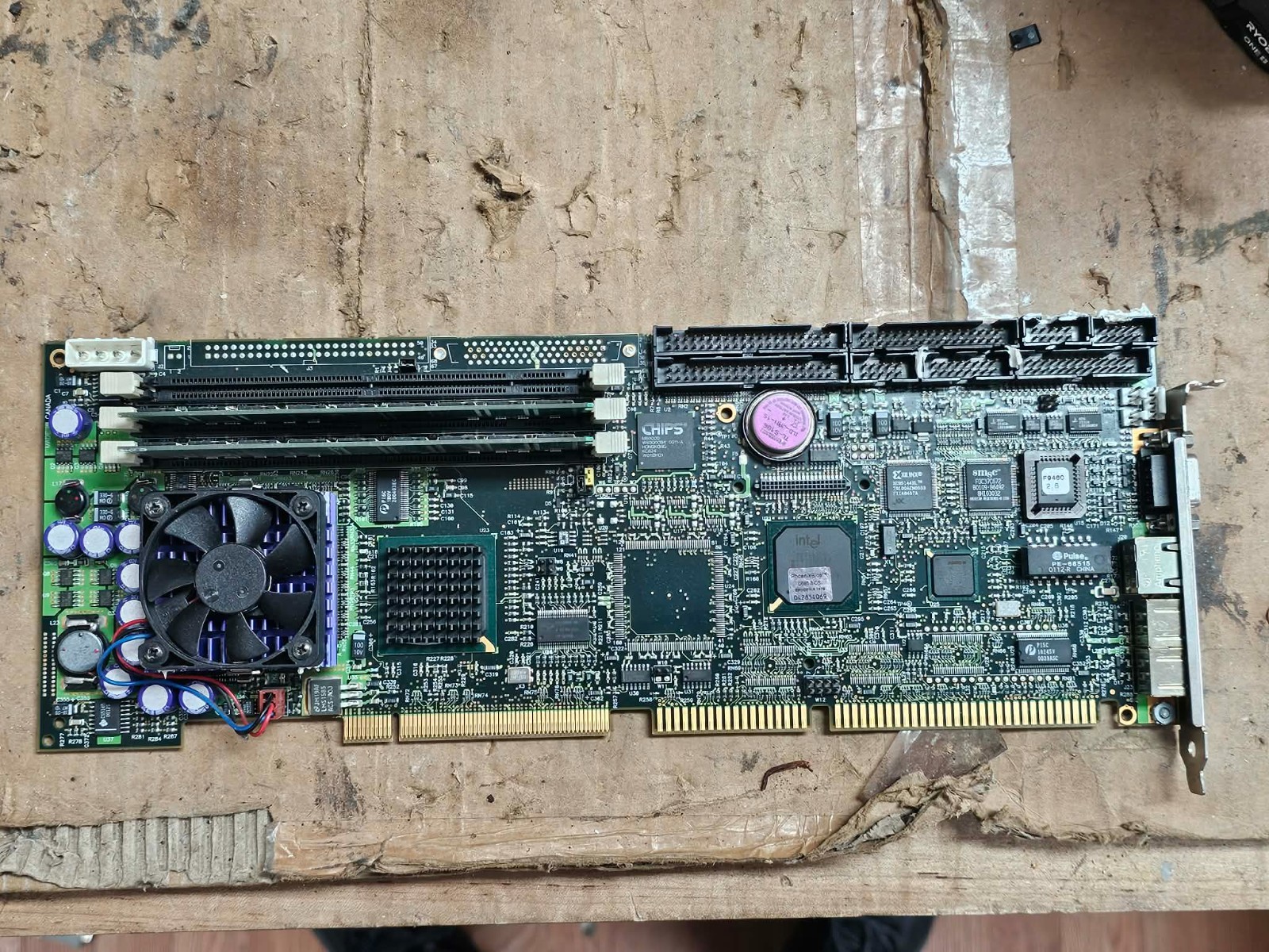 Retro Vintage Working P3S440/850 Industrial PentiumIII 850 SBC CPU Board PCI ISA