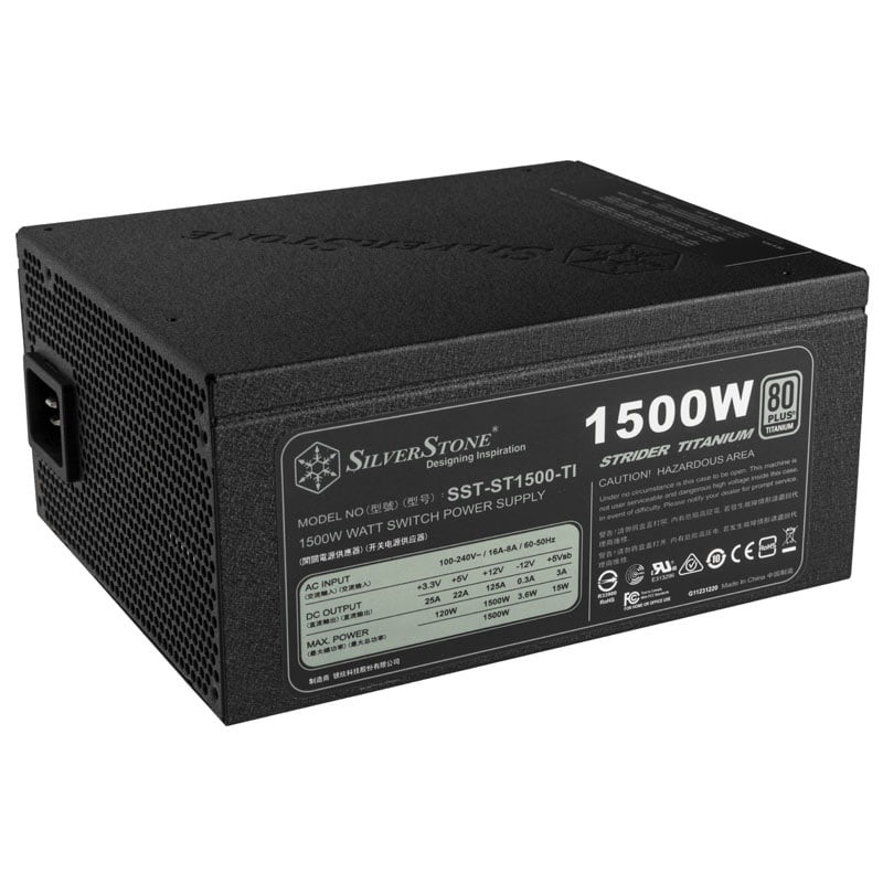 SilverStone SST-ST1500-TI v2.0 Strider Power Supply 80 PLUS Titanium Modular 1500 -