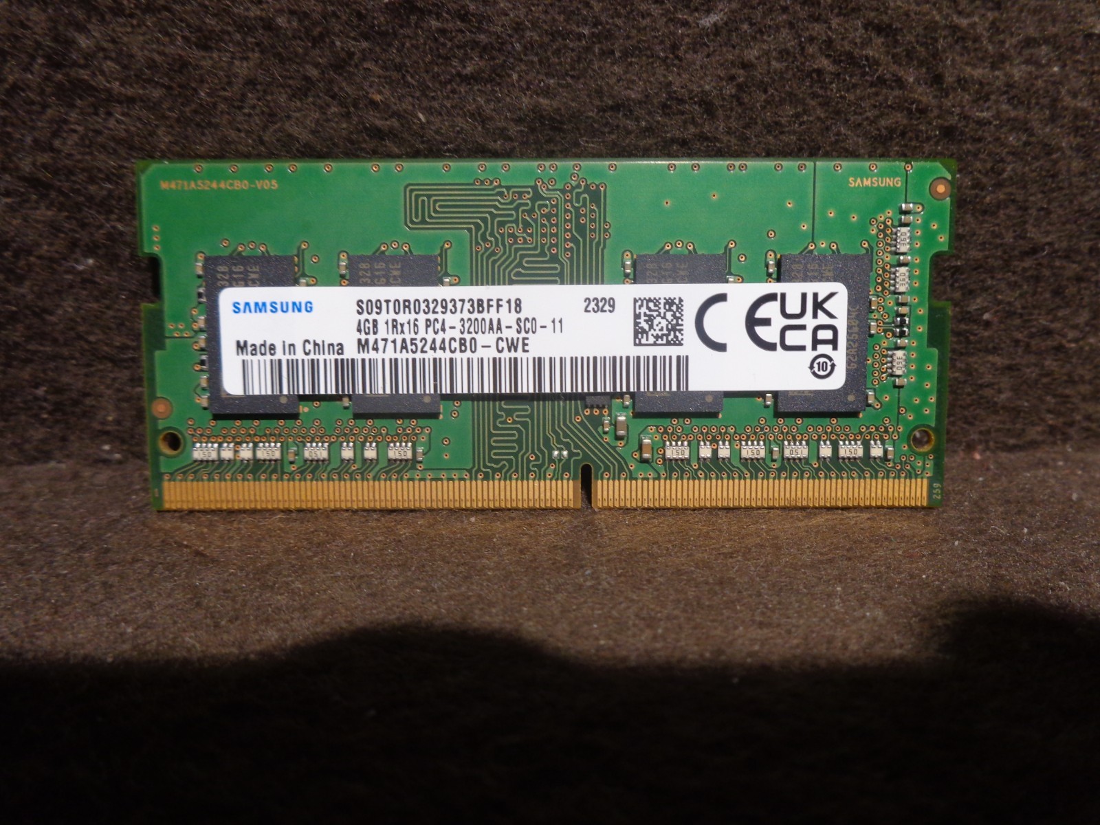 Samsung 4GB 1Rx16 PC4-3200AA-SCO-11 Ram Memory