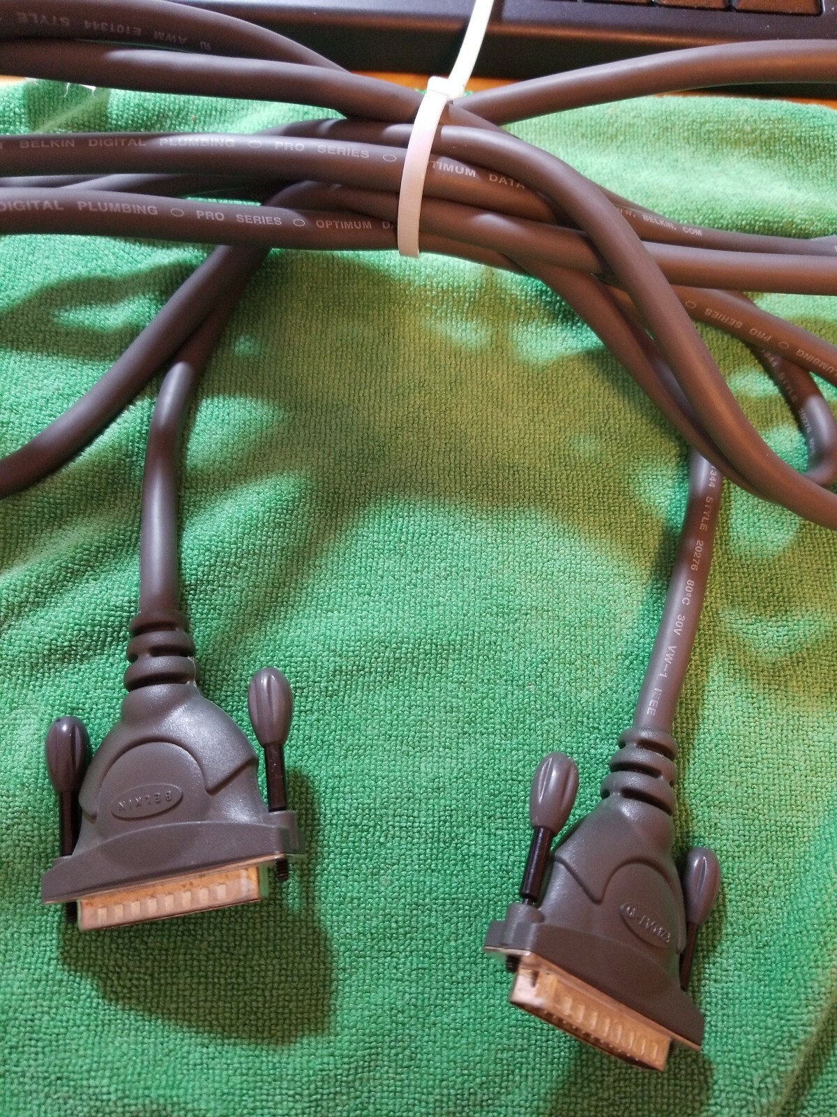Belkin 10' DB25 M-M 25Pin 25-Pin DB25 Male/ Male Printer Parallel extender Cable