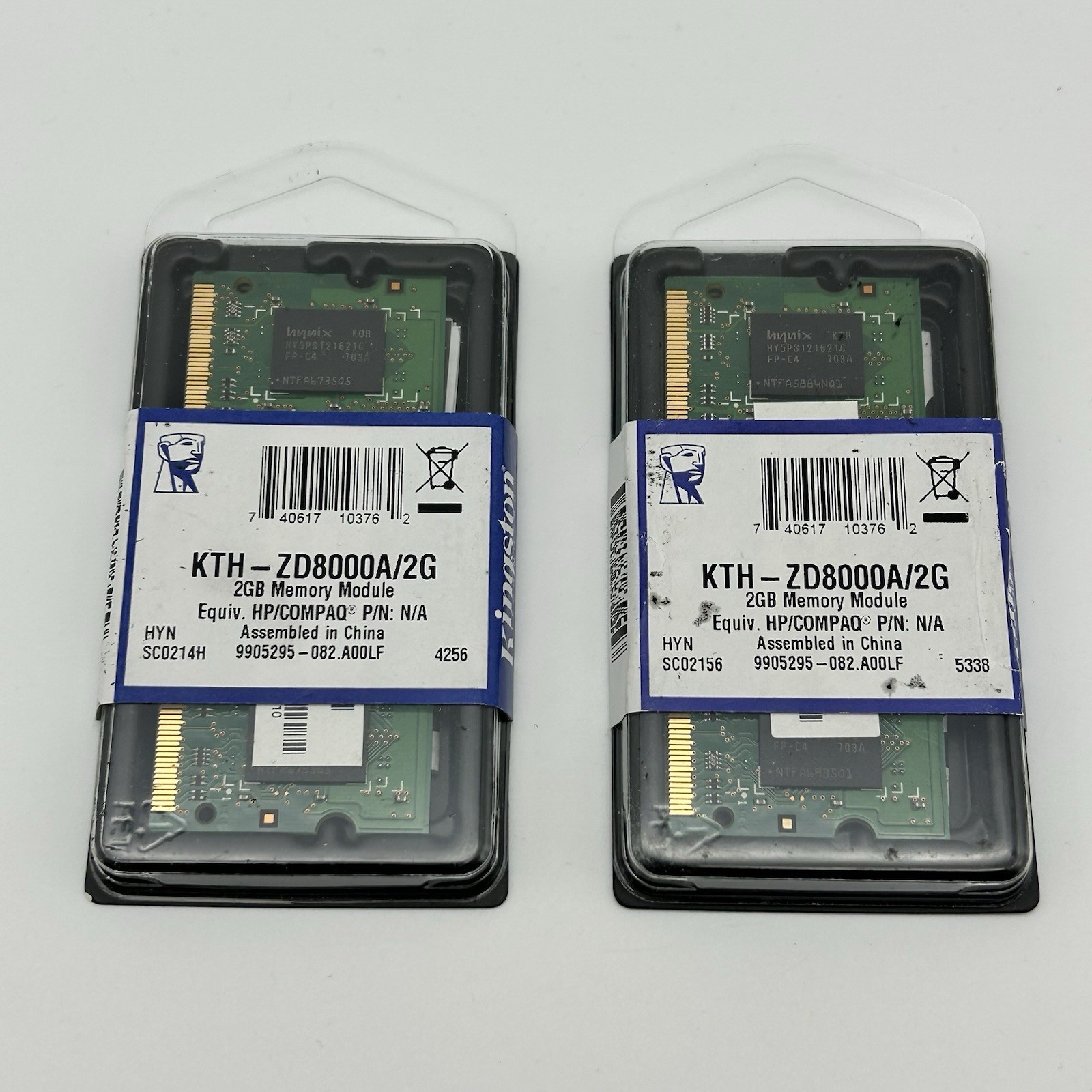 LOT OF 2: Kingston 2GB Memory Module KTH-ZD8000A/2G  [New Set of 2]
