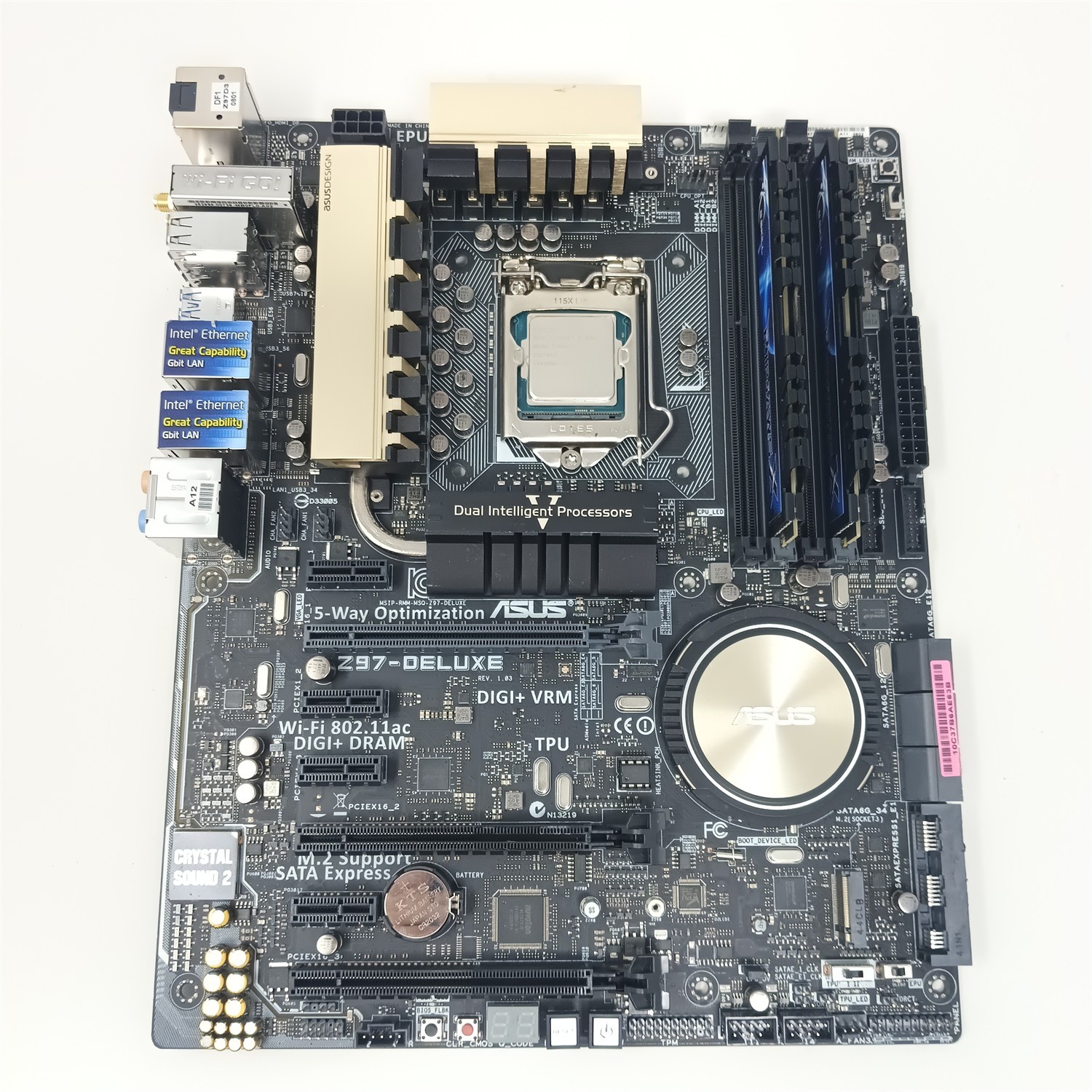 ASUS Z97-DELUXE Motherboard Bundle Intel Core i5-4590 3.3GHz 8GB G.Skill DDR3