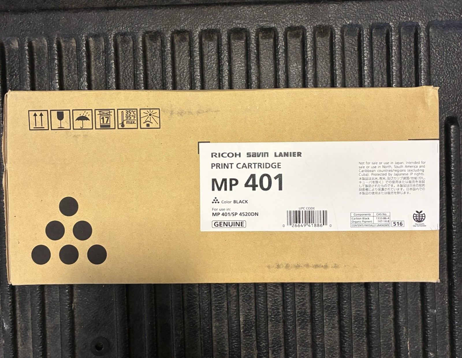 Ricoh 841886 (M904-17) Black Toner Print Cartridge Genuine OEM NEW