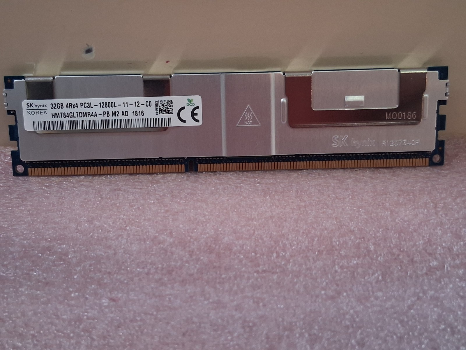 SK Hynix 32GB (1x32GB) PC3L-12800L DDR3-1600 Server Memory  HMT84GL7DMR4A-PB