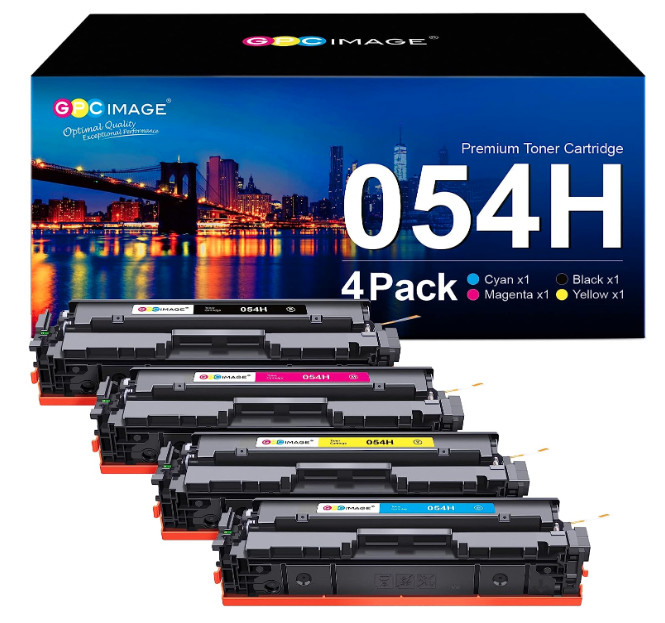 4X GPC Image 054H Compatible Toner Cartridge Replacement for Canon 054H 054 CRG