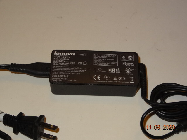 Genuine OEM Lenovo ADLX45NDC2A 20V 2.25A Power Adapter Square Tip 